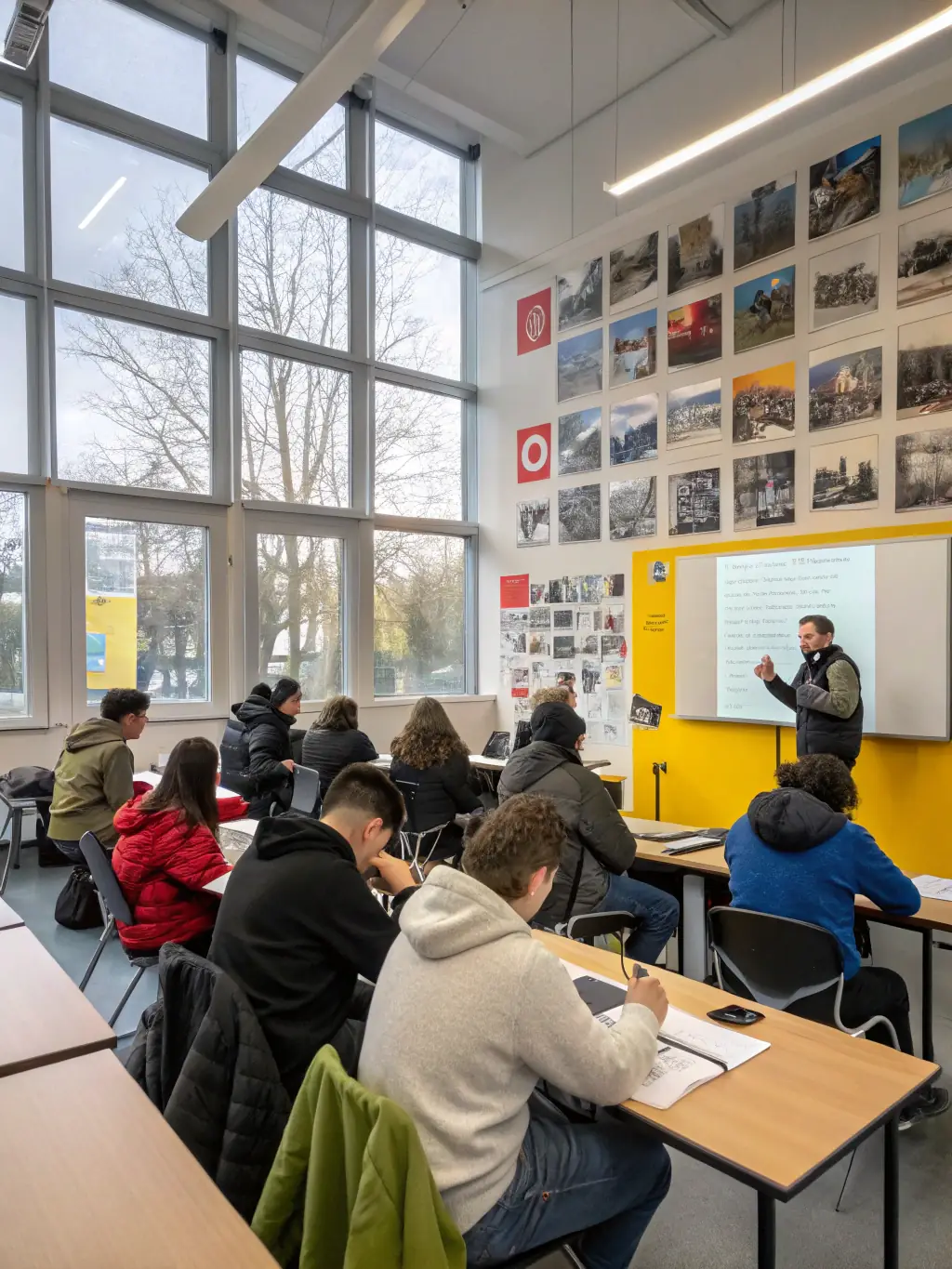 A photograph of CEPPIA members conducting a workshop on vintage photographic techniques for local students, emphasizing hands-on learning and community engagement.